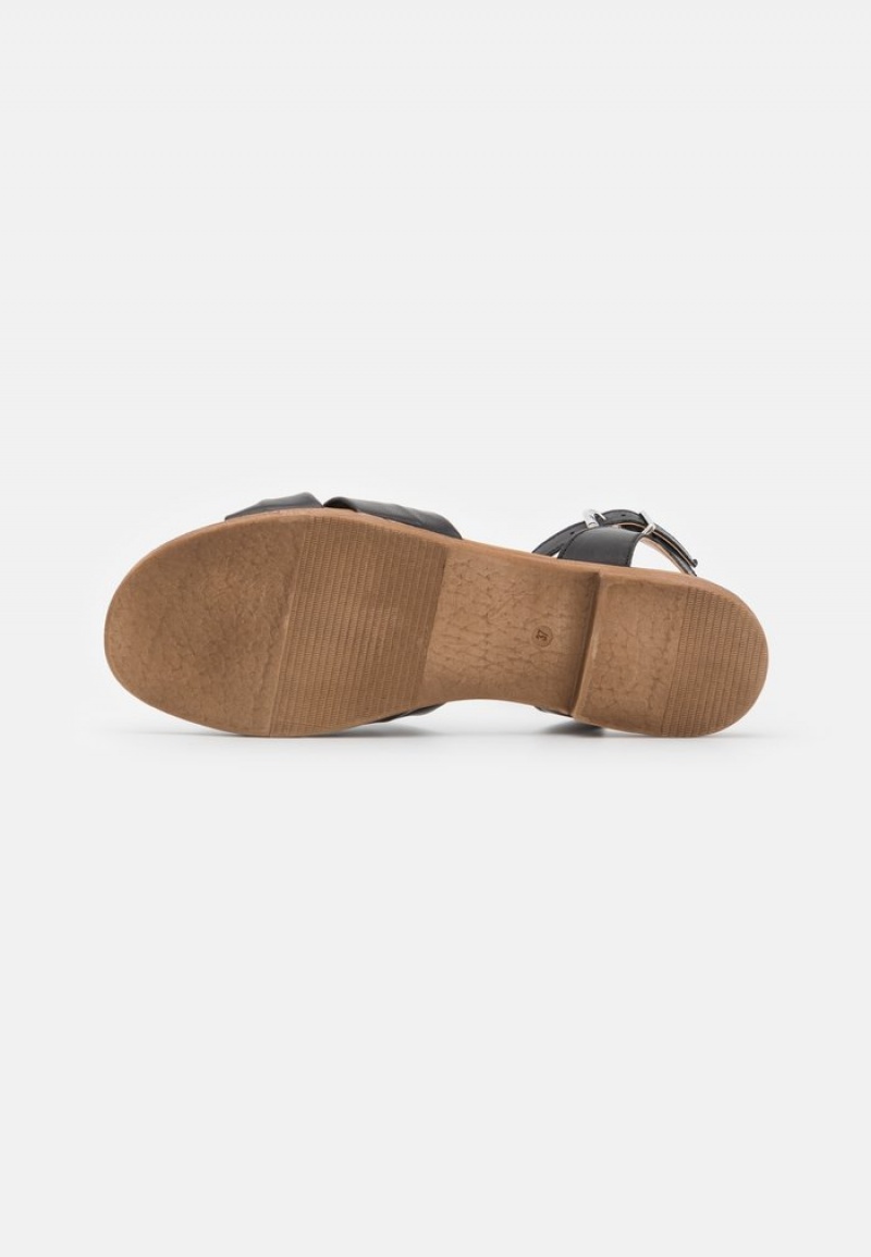 Anna Field Cheap Leather Sandaler Dam Svarta | SE-BWIKGD592