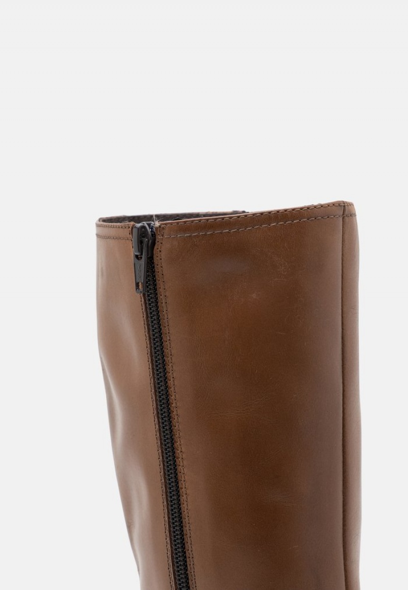 Anna Field Cheap Leather Stövlar Dam Bruna | SE-BQXPEH283