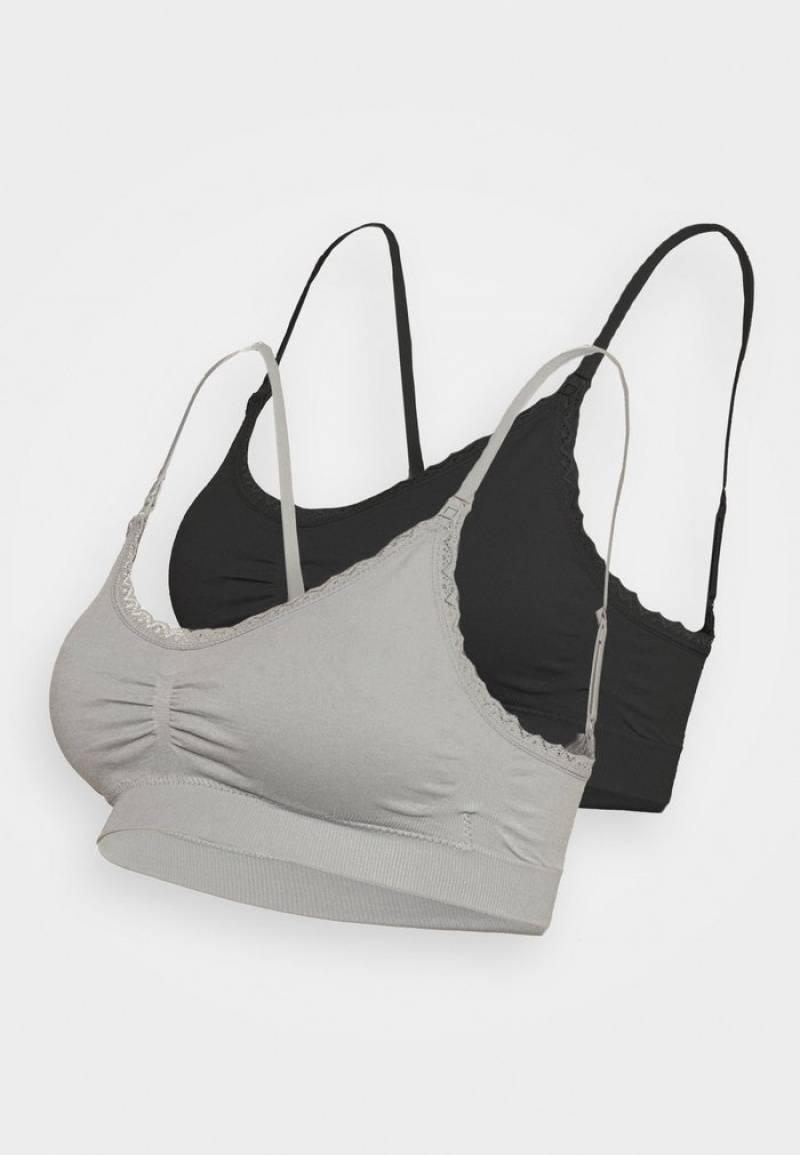 Anna Field Cheap Maternity Seamless Bra 2 Pack Bustier Dam Grå | SE-YSAVDG491