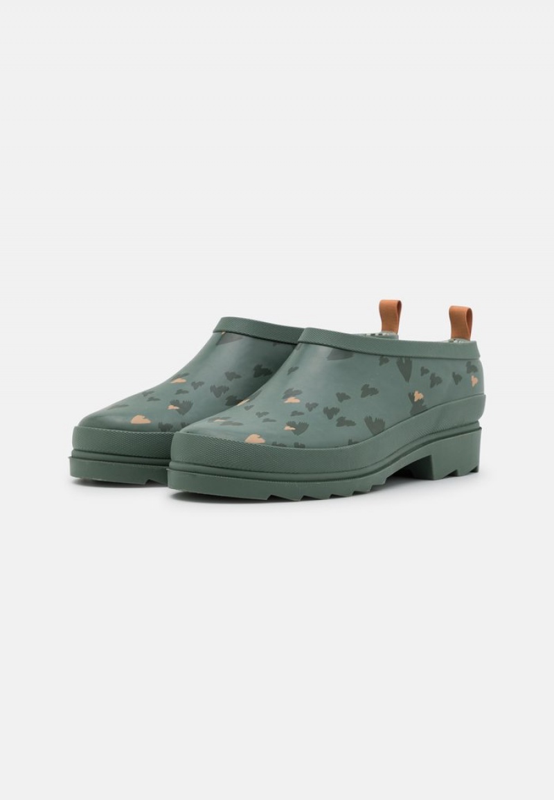 Anna Field Cheap Mules Dam Gröna | SE-NKSJLU389