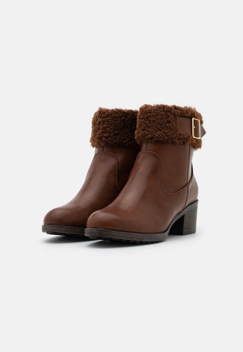 Anna Field Cheap Vinter Booties Klassiska Vinterkängor Dam Bruna | SE-UIONDG564