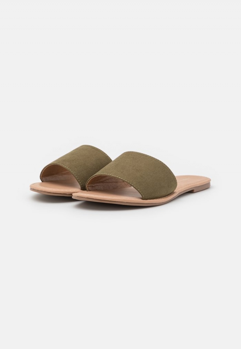 Anna Field Cheapest 2 Pack Mules Dam Khaki | SE-YQKZAR401