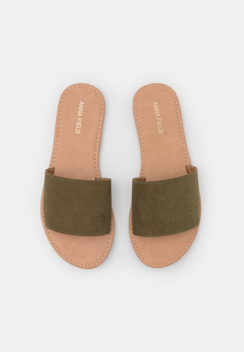 Anna Field Cheapest 2 Pack Mules Dam Khaki | SE-YQKZAR401