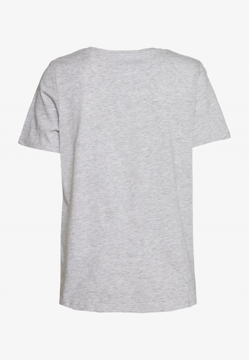 Anna Field Cheapest Basic T-Shirt Dam Ljusgrå | SE-JCATUB281