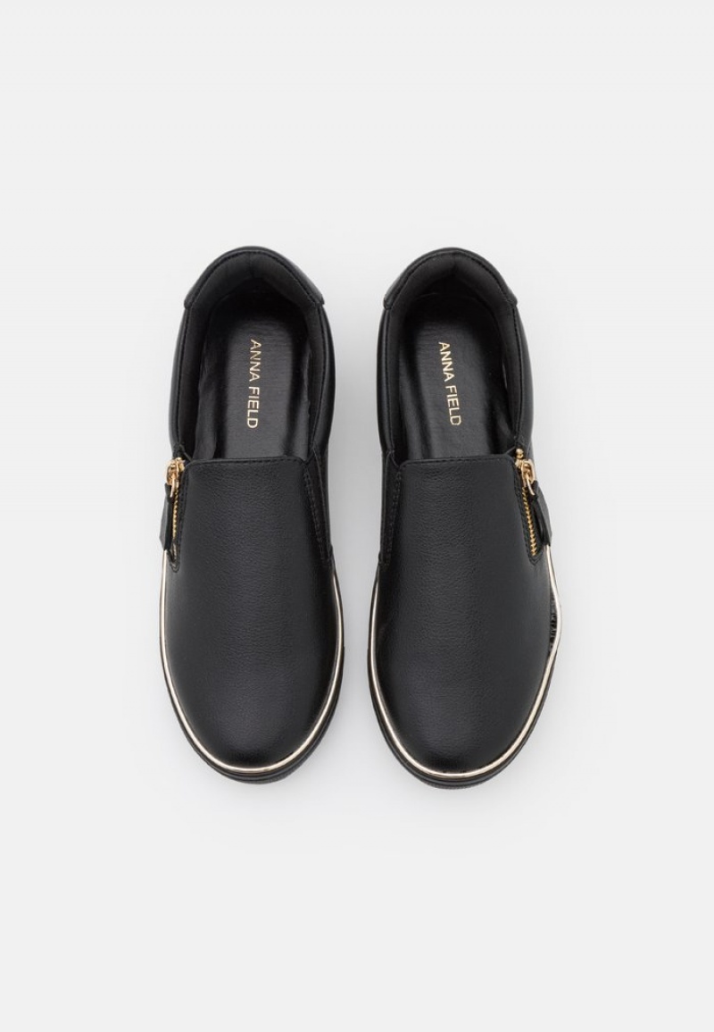 Anna Field Cheapest Bekvämlighet Slip-Ons Låga Skor Dam Svarta | SE-EJCNGI512