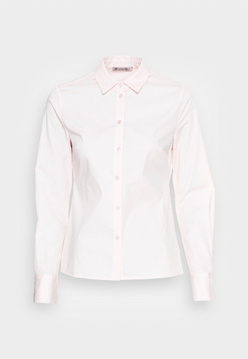 Anna Field Cheapest Button-Down Blus Dam Rosa | SE-OFDNUT784