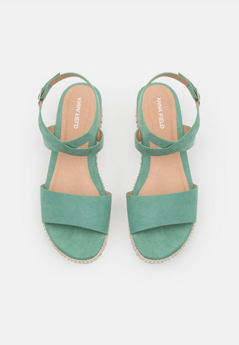 Anna Field Cheapest Espadrilles Sandaler Dam Mintgröna | SE-EMIVXD231