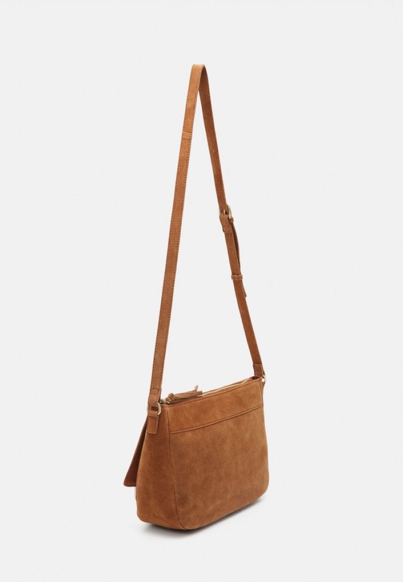 Anna Field Cheapest Leather Cross Body Väskor Dam Bruna | SE-HTLNDK374