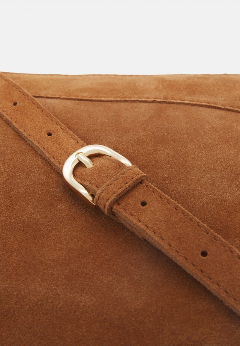 Anna Field Cheapest Leather Cross Body Väskor Dam Bruna | SE-HTLNDK374