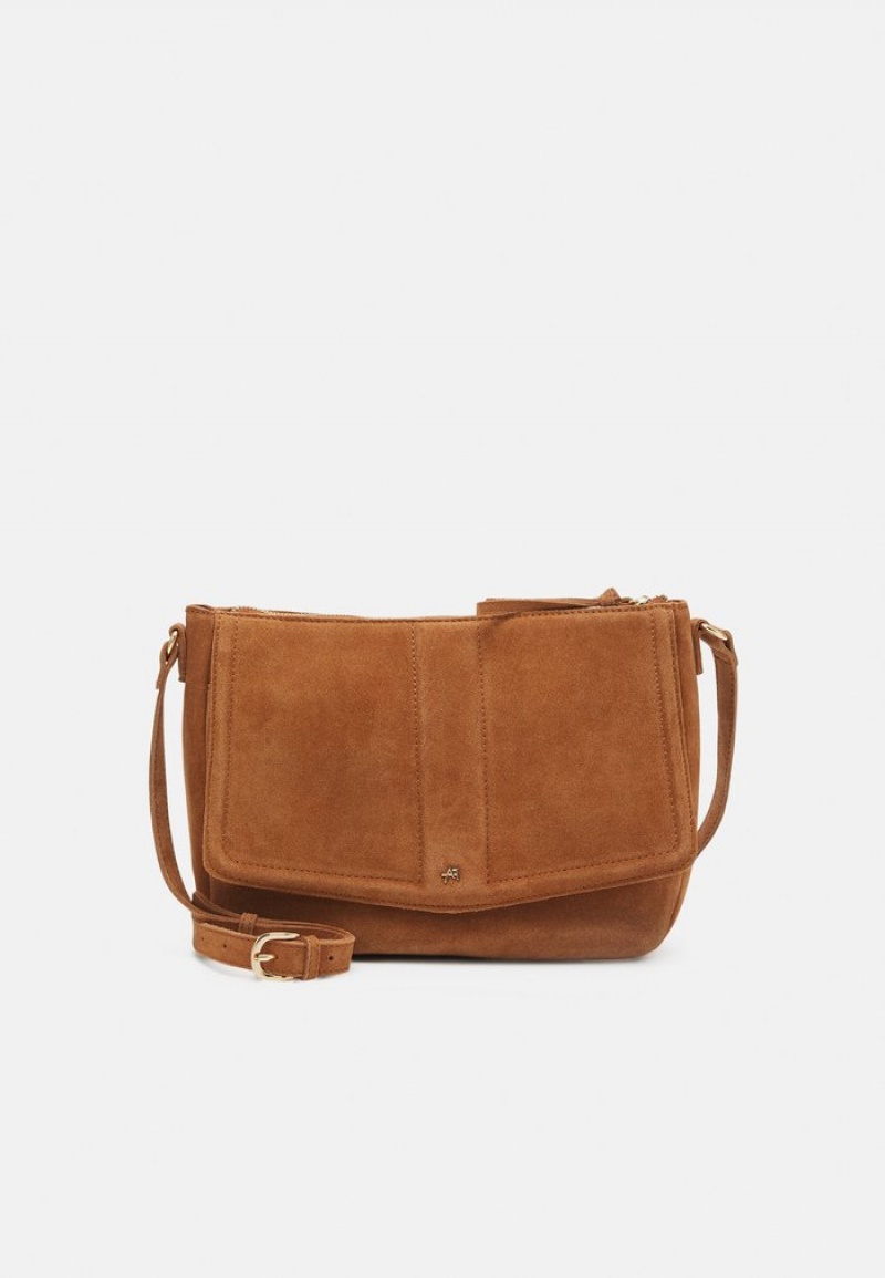 Anna Field Cheapest Leather Cross Body Väskor Dam Bruna | SE-HTLNDK374