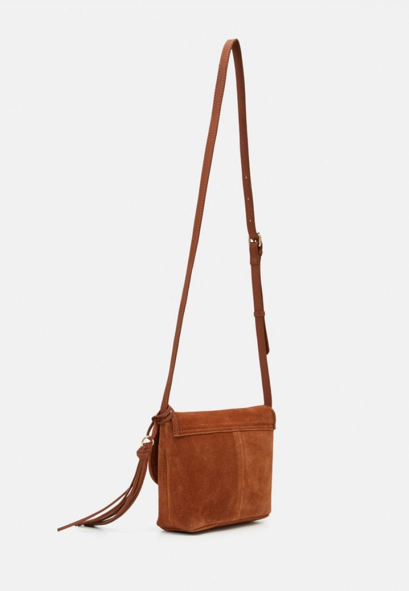 Anna Field Cheapest Leather Cross Body Väskor Dam Bruna | SE-YHWATR482