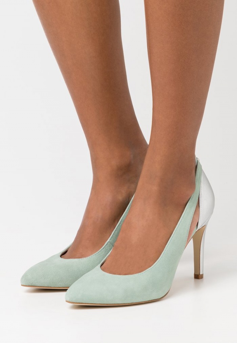 Anna Field Cheapest Leather High Heels Klackar Dam Mintgröna | SE-QZPIWD169