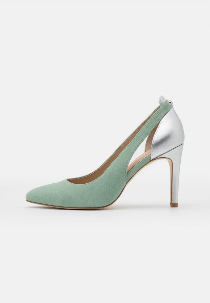 Anna Field Cheapest Leather High Heels Klackar Dam Mintgröna | SE-QZPIWD169