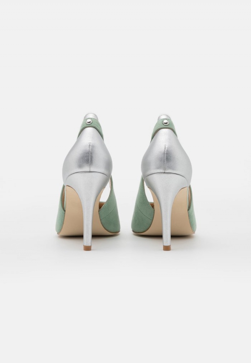 Anna Field Cheapest Leather High Heels Klackar Dam Mintgröna | SE-QZPIWD169