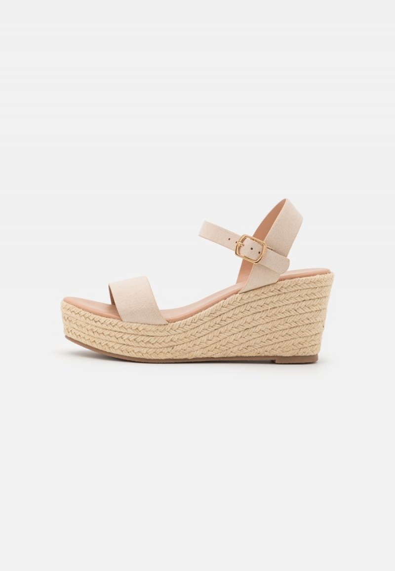 Anna Field Cheapest Platform Sandaler Dam Beige | SE-CPILQY508