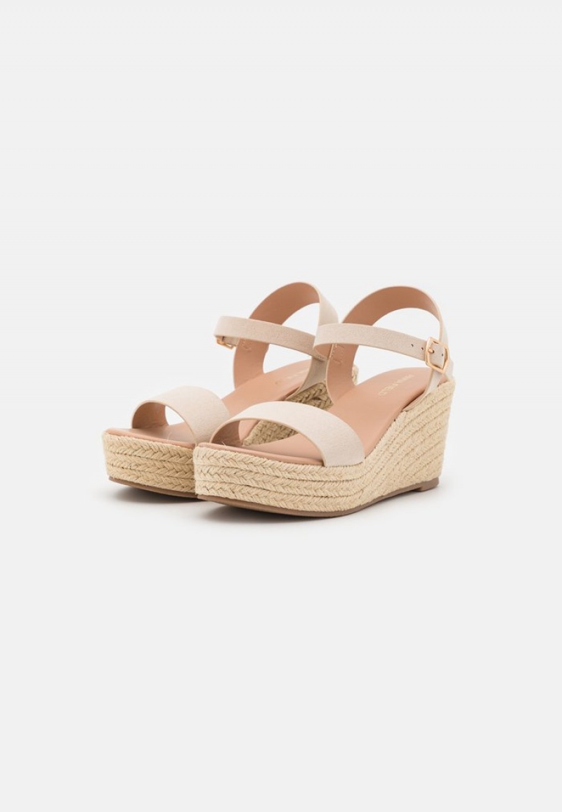 Anna Field Cheapest Platform Sandaler Dam Beige | SE-CPILQY508