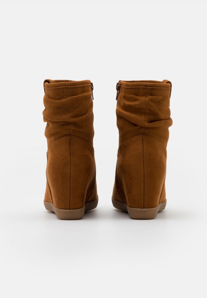 Anna Field Cheapest Vinter Booties Hawai Kilklack Vinterkängor Dam Bruna | SE-CESOLW746