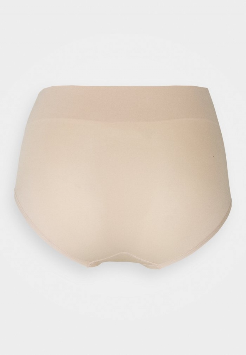 Anna Field Coupon 2Pp High Midja Kalsonger Dam Beige | SE-OMILSE374