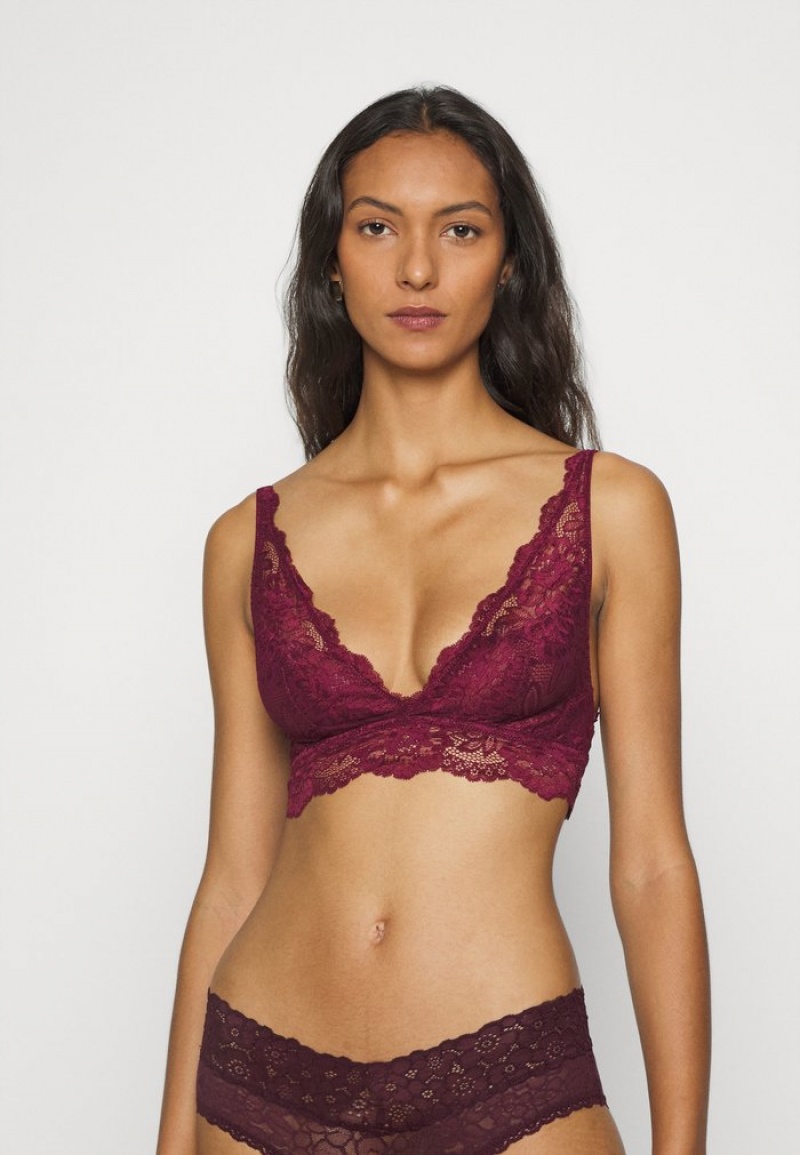 Anna Field Coupon 3Pp Bralette Bustier Dam Svarta | SE-HAXWSM253