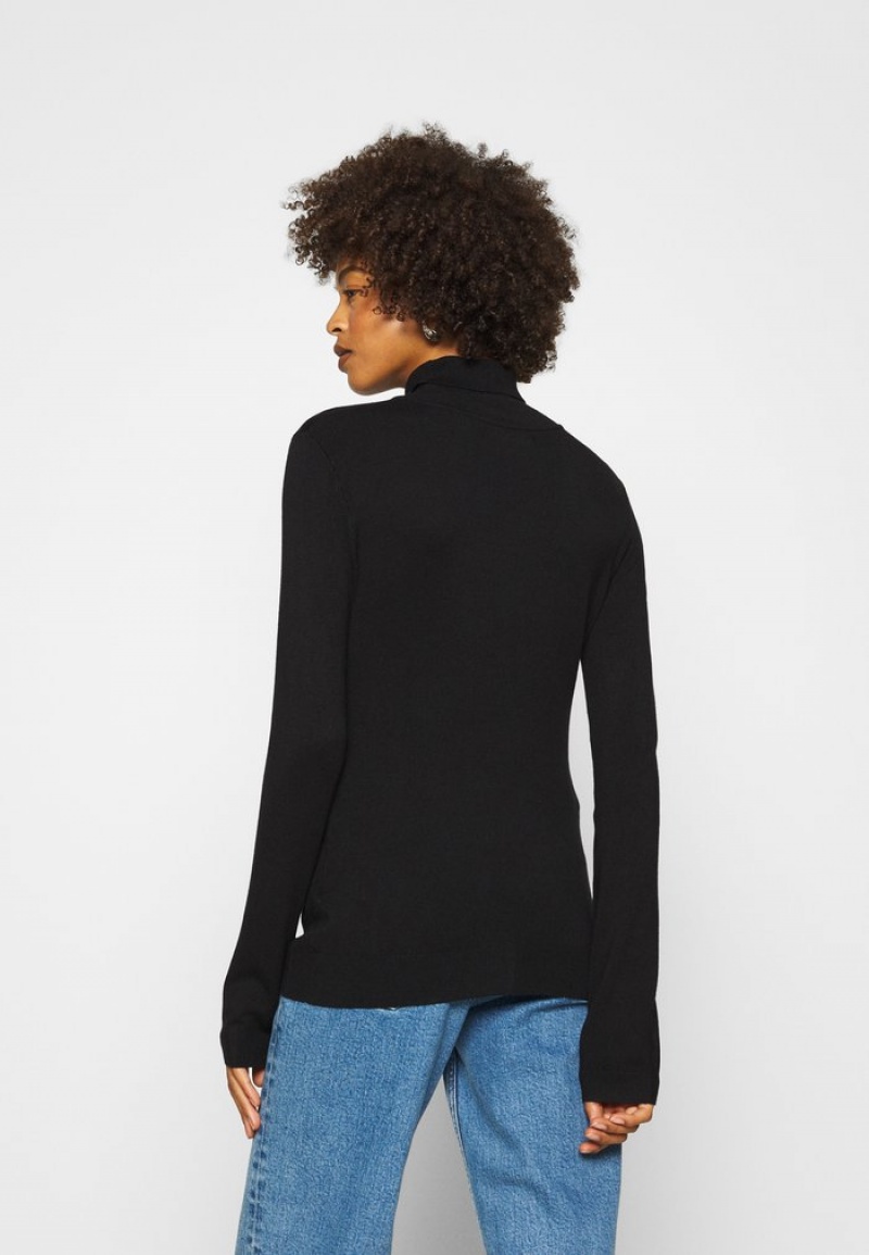 Anna Field Coupon Basic- Turtle Neck Jumper Pullover Dam Svarta | SE-IAVUFJ723