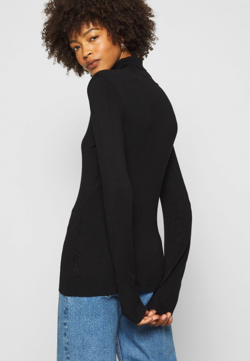 Anna Field Coupon Basic- Turtle Neck Jumper Pullover Dam Svarta | SE-IAVUFJ723