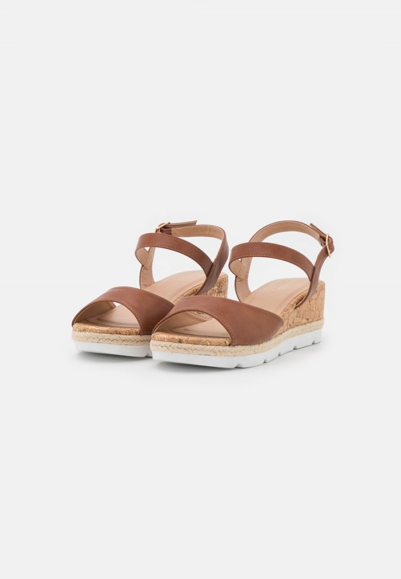 Anna Field Coupon Bekvämlighet Espadrilles Sandaler Dam Bruna | SE-SHURIK039