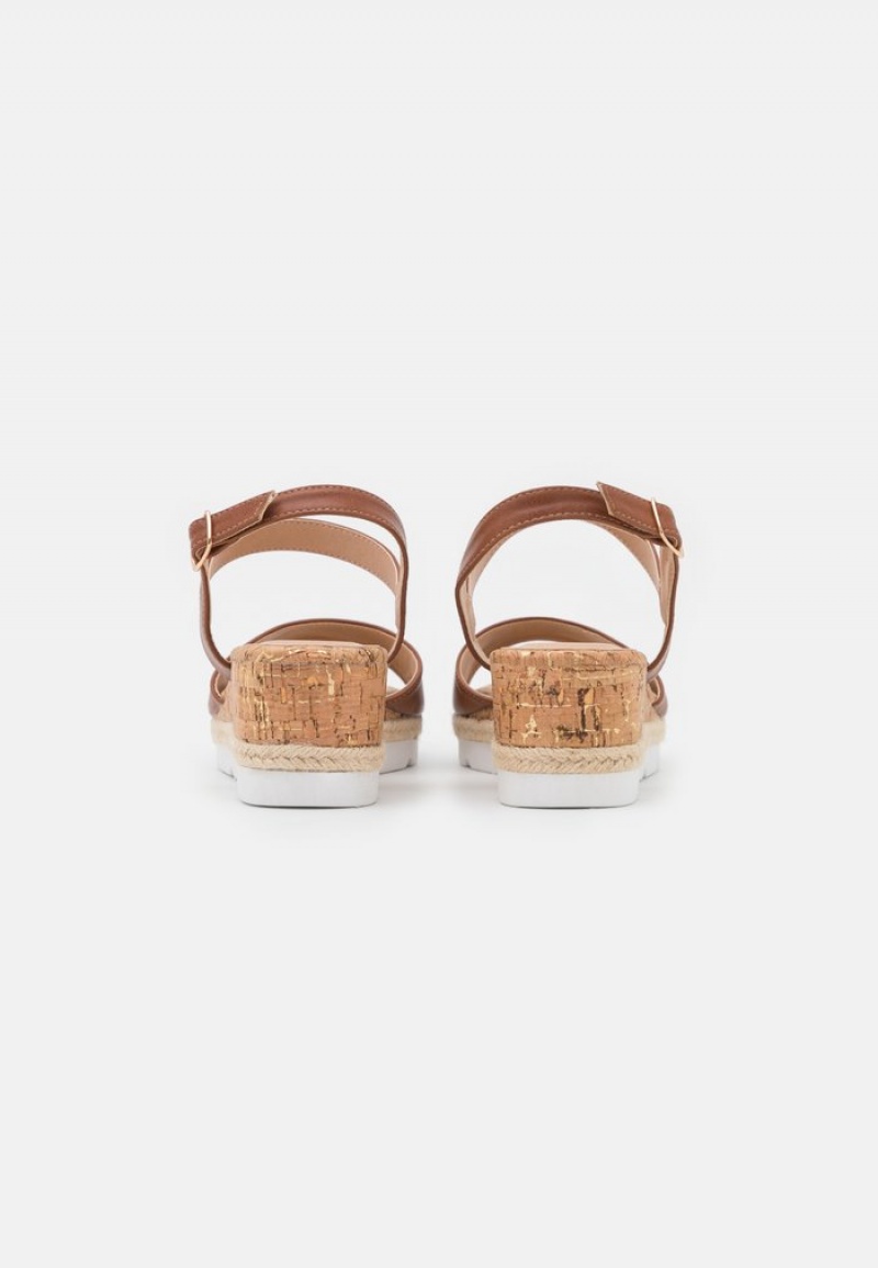 Anna Field Coupon Bekvämlighet Espadrilles Sandaler Dam Bruna | SE-SHURIK039