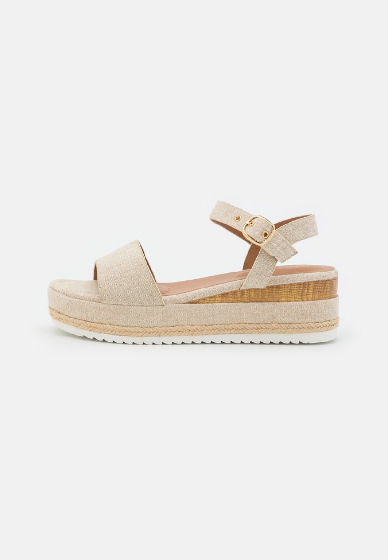 Anna Field Coupon Bekvämlighet Espadrilles Sandaler Dam Beige | SE-ONGRCD081