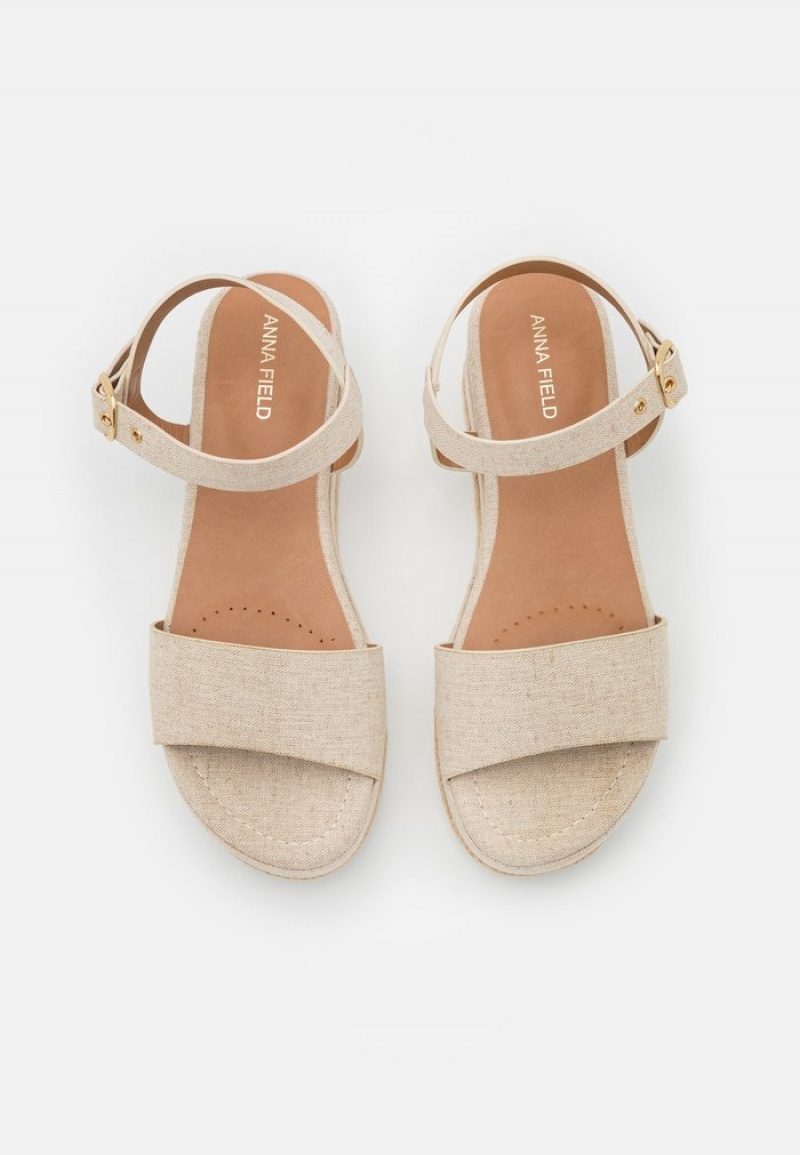 Anna Field Coupon Bekvämlighet Espadrilles Sandaler Dam Beige | SE-ONGRCD081