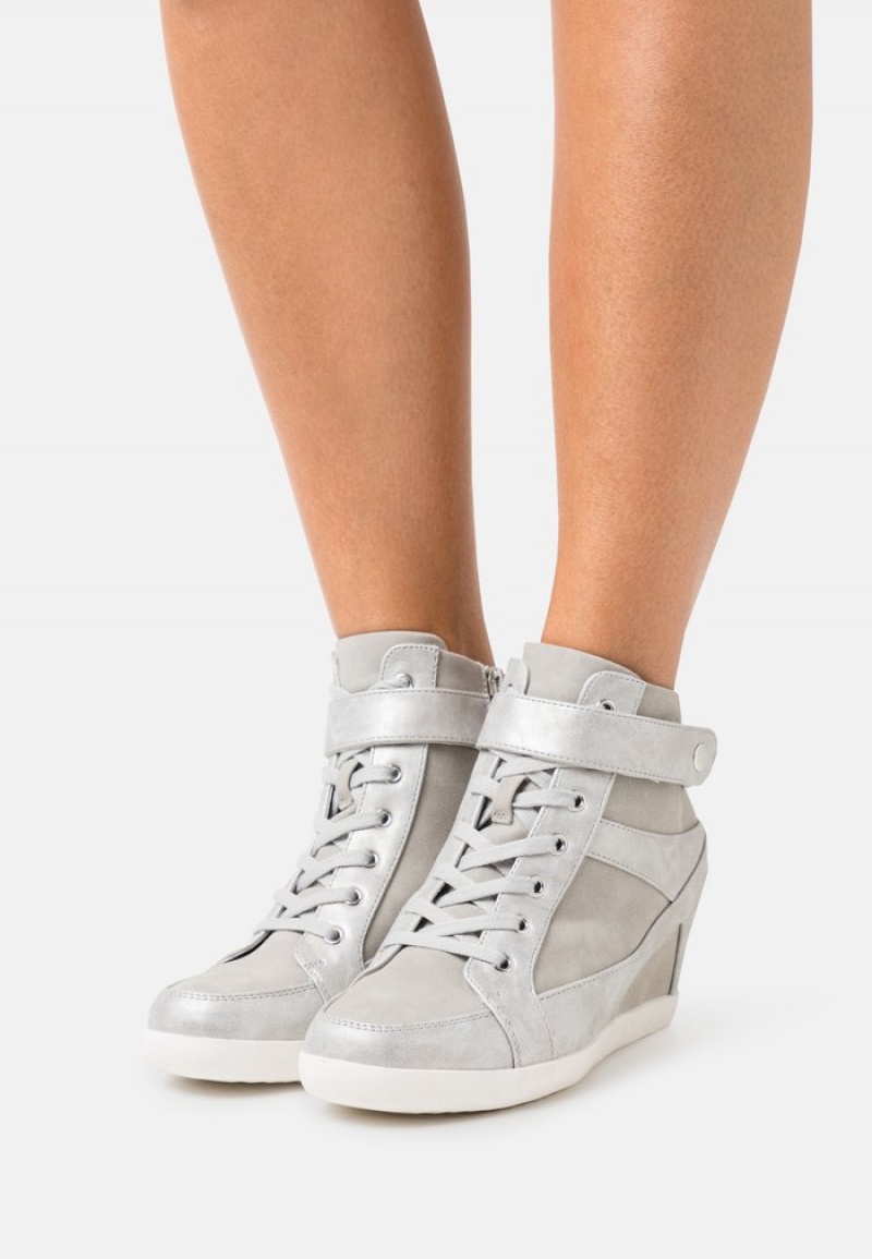 Anna Field Coupon Bootie High-Top Träningsskor Dam Silver | SE-ZOGTQX796