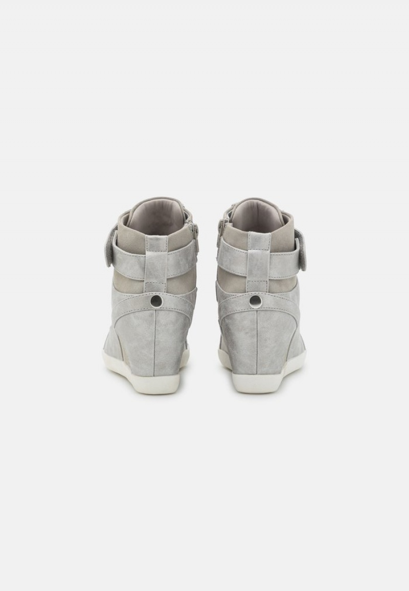 Anna Field Coupon Bootie High-Top Träningsskor Dam Silver | SE-ZOGTQX796