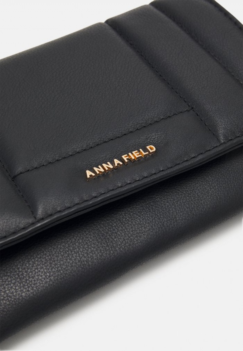 Anna Field Coupon Leather Clutchväskor Dam Svarta | SE-SFOXET524