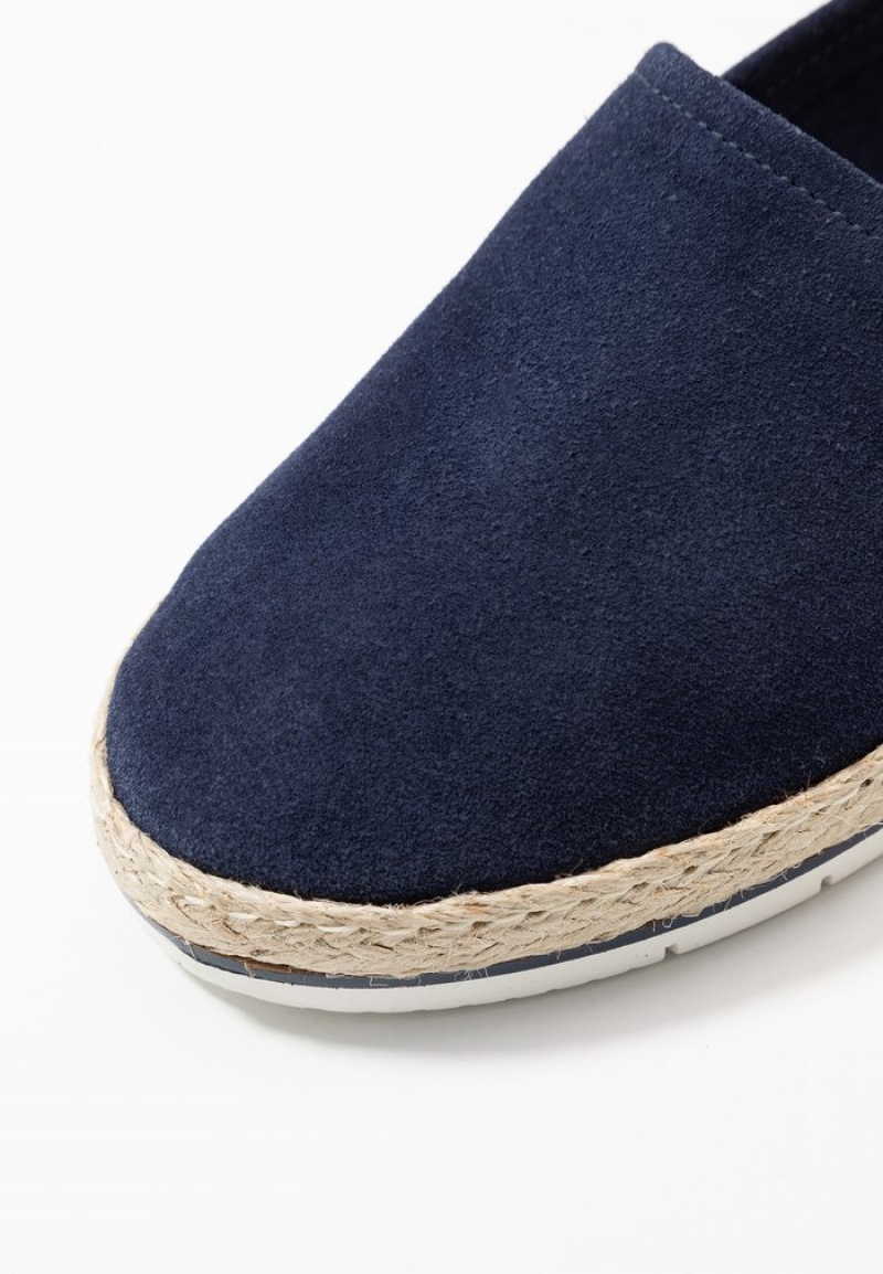 Anna Field Coupon Leather Espadrilles Låga Skor Dam Mörkblå | SE-UOIGSH654