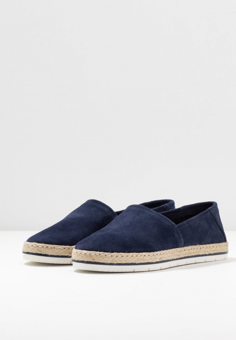 Anna Field Coupon Leather Espadrilles Låga Skor Dam Mörkblå | SE-UOIGSH654