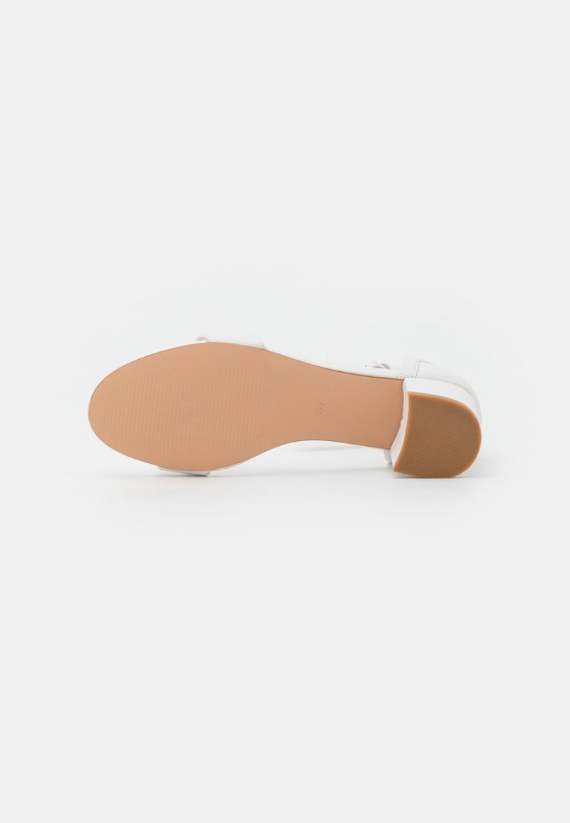 Anna Field Coupon Leather Sandaler Dam Vita | SE-XSZEMG924