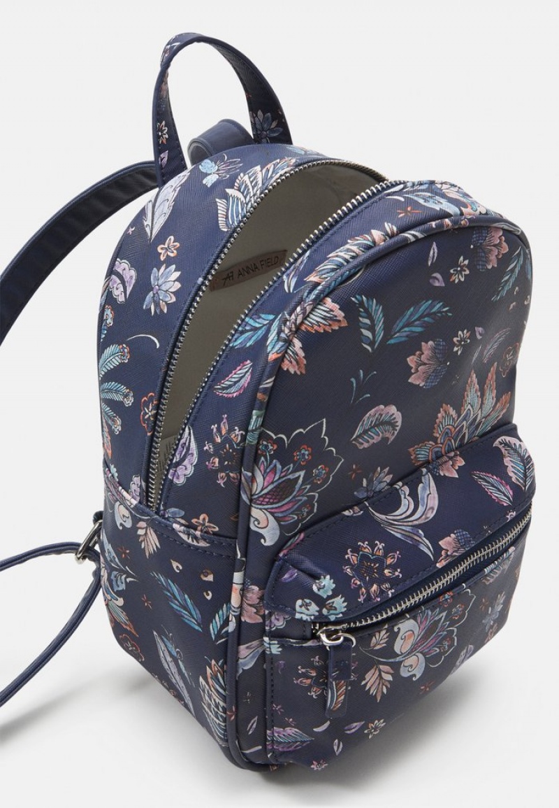 Anna Field Coupon Rucksack Ryggsäck Dam Blå | SE-DKSAQF985