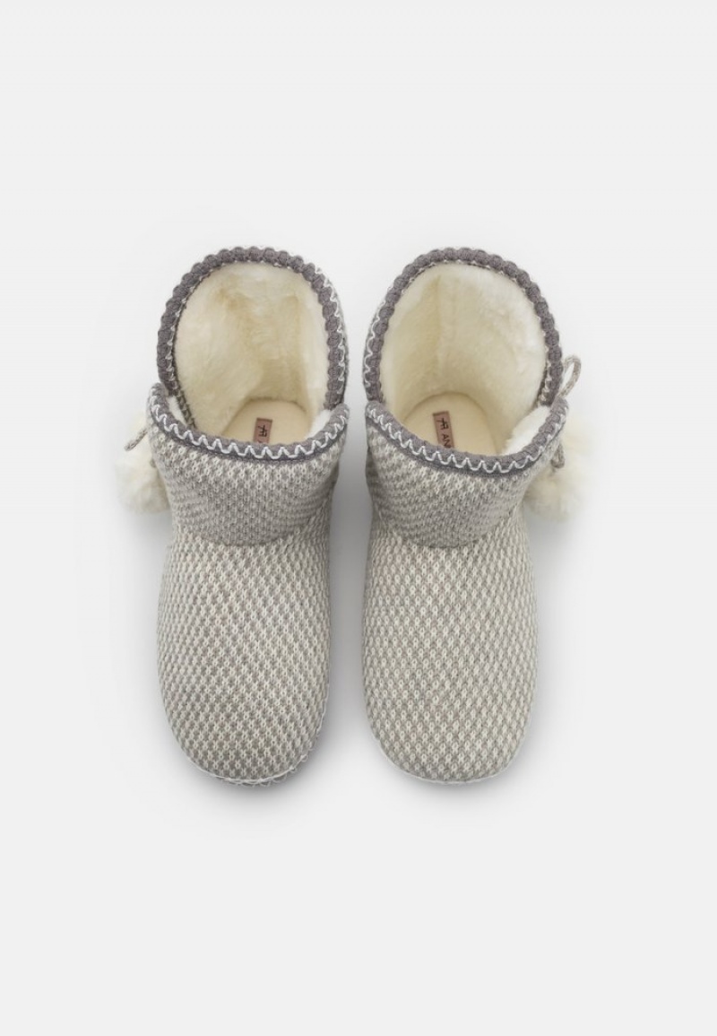 Anna Field Coupon Slippers Stövletter Dam Ljusgrå | SE-XUZLPG703