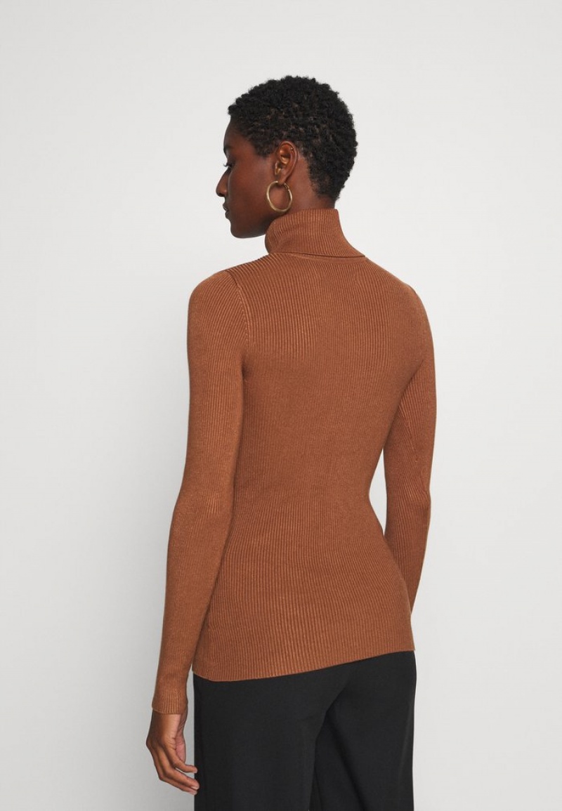 Anna Field Coupon Turtle Neck Jumper Pullover Dam Bruna | SE-VWJGMK562