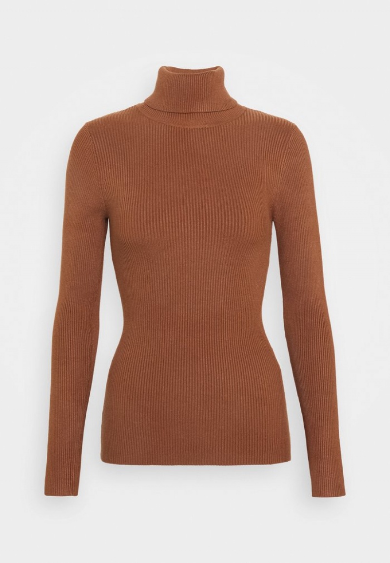 Anna Field Coupon Turtle Neck Jumper Pullover Dam Bruna | SE-VWJGMK562