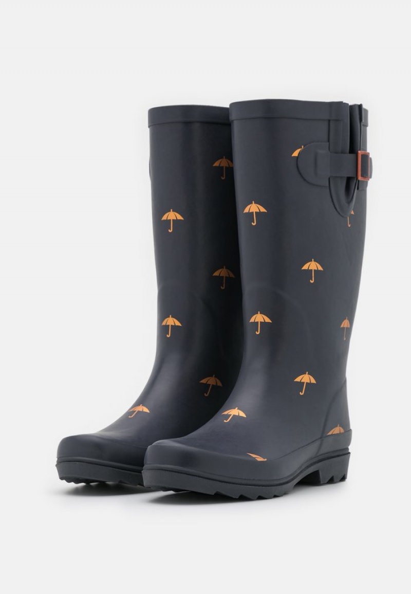 Anna Field Coupon Wellies Stövlar Dam Mörkblå | SE-XFBQHP705