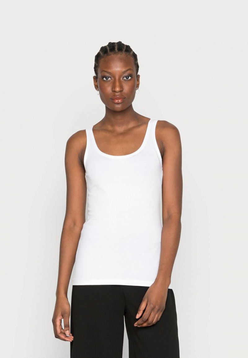 Anna Field Deals Basic Tank 3Er Pack Top T-Shirt Dam Mörkblå | SE-IPCFDU562