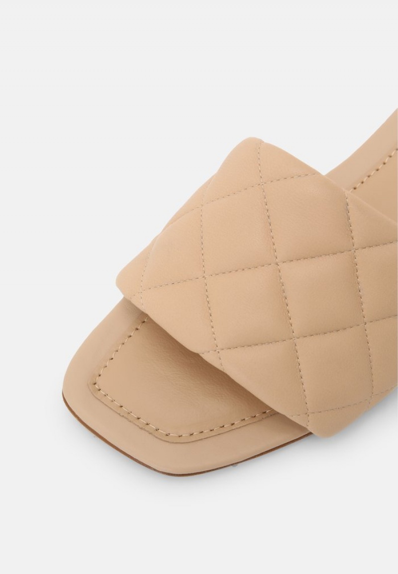 Anna Field Deals Leather Mules Dam Beige | SE-BVQFJU918