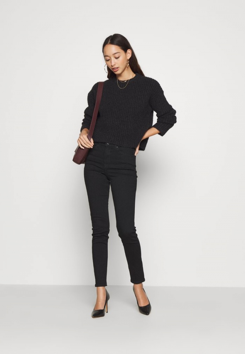 Anna Field Deals Slim Jeans Dam Svarta Blå | SE-RAQOGI326