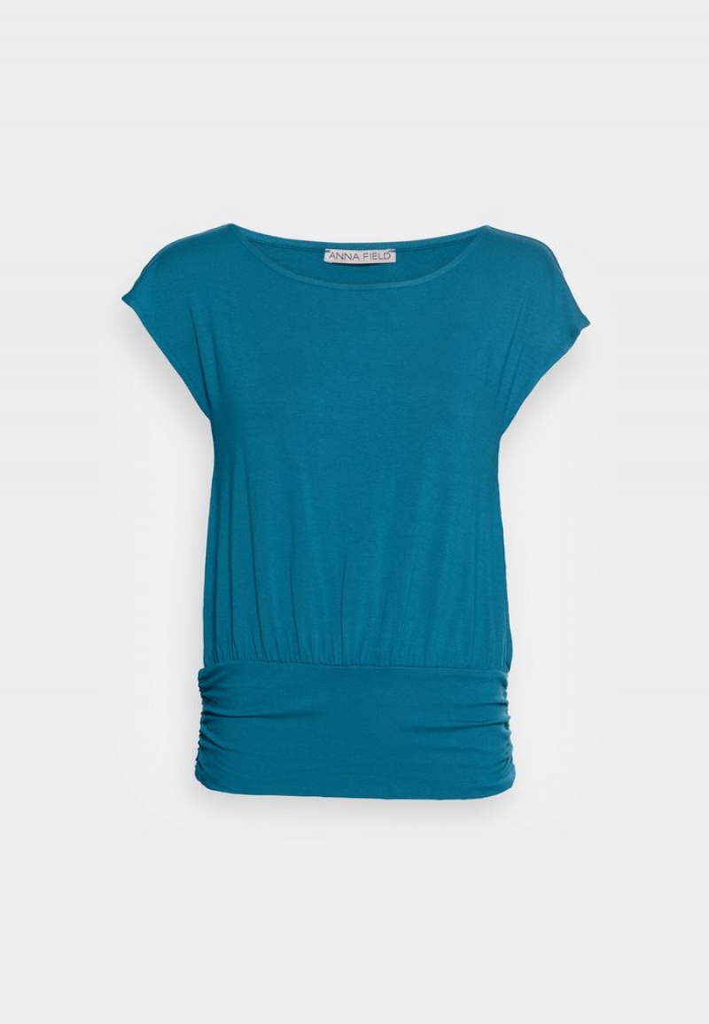 Anna Field Discount Basic T-Shirt Dam Blå | SE-AWZTOG074