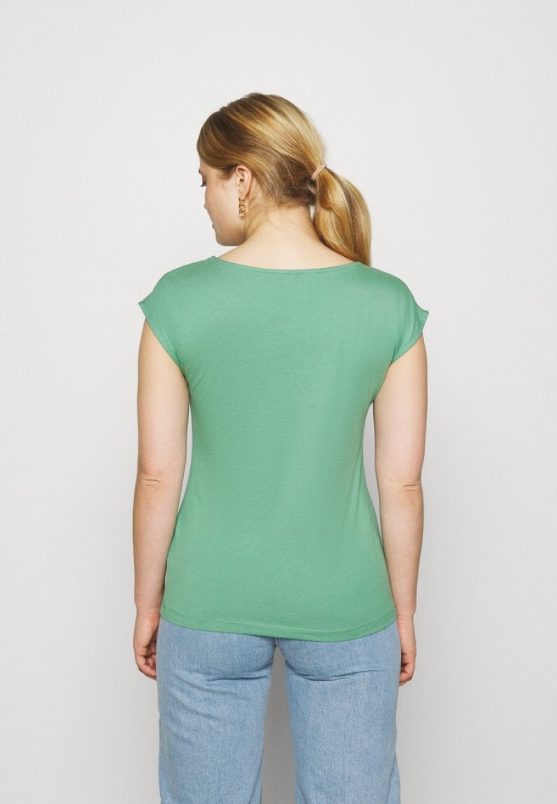 Anna Field Discount Basic T-Shirt Dam Gröna | SE-VZDTNX812