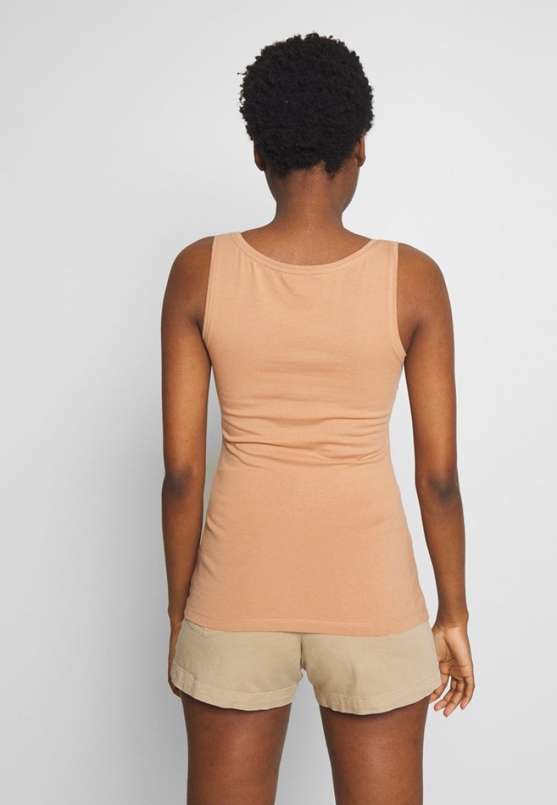 Anna Field Discount Basic Tank 3Er Pack Top T-Shirt Dam Vita | SE-OZIHCV413