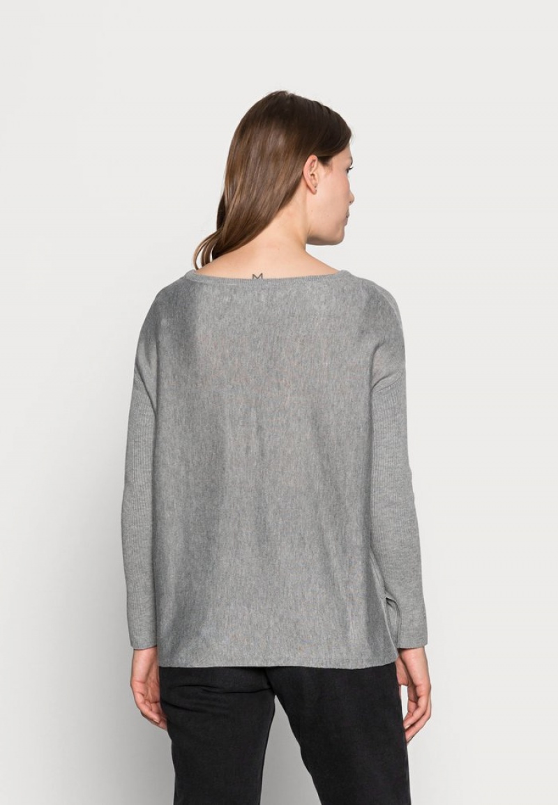 Anna Field Discount Batwing Jumper Boatneck Jumper Pullover Dam Grå | SE-RMNTOZ630