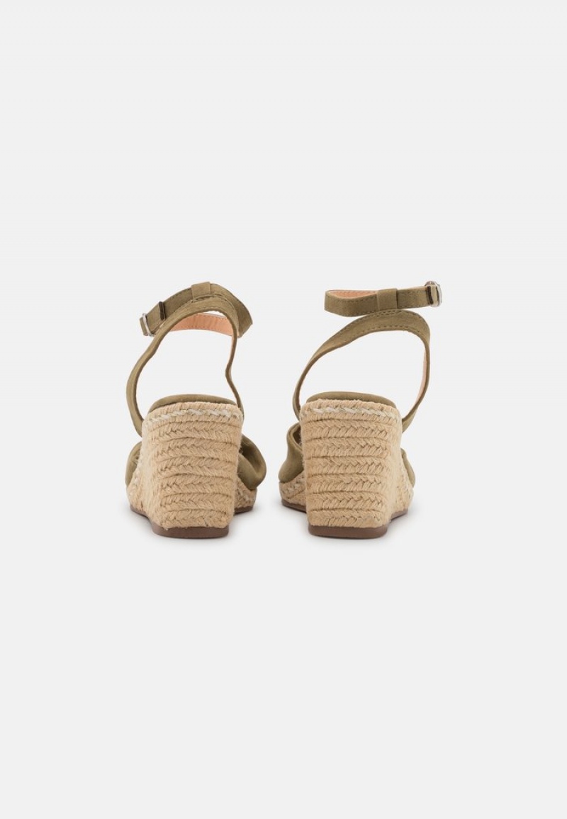 Anna Field Discount Bekvämlighet Espadrilles Sandaler Dam Khaki | SE-VZNISK426