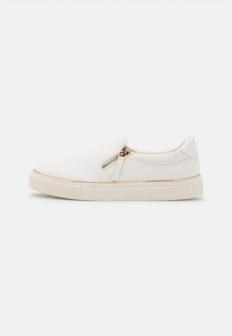 Anna Field Discount Bekvämlighet Slip-Ons Låga Skor Dam Vita | SE-MGIYQN904