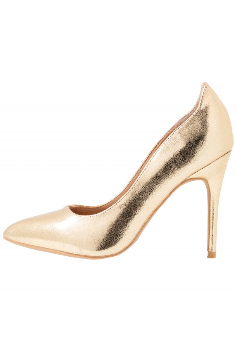 Anna Field Discount High Heels Klackar Dam Guld | SE-SGIOTL598